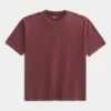 Boxy Heavyweight Cotton Crew T-skjorte