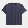 Boxy Heavyweight Cotton Crew T-skjorte