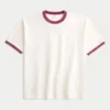 Boxy Heavyweight Cotton Crew T-skjorte