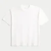 Boxy Heavyweight Cotton Crew T-skjorte