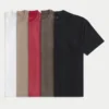 Boxy Heavyweight Crew T-skjorte 5-pakning