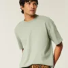 Boxy Heavyweight Crop Crew T-skjorte