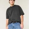 Boxy Heavyweight Crop Crew T-skjorte