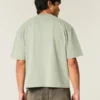 Boxy Heavyweight Crop Crew T-skjorte