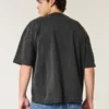 Boxy Heavyweight Crop Crew T-skjorte
