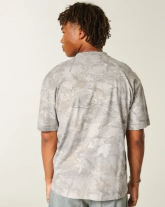 Boxy Heavyweight Micro Logo Crew T-skjorte