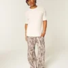 Boxy Heavyweight Micro Logo Crew T-skjorte