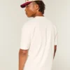 Boxy Heavyweight Micro Logo Crew T-skjorte
