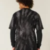 Boxy Heavyweight Tie-Dye Cotton Crew T-skjorte