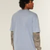Boxy Heavyweight Washed Cotton Crew T-Shirt