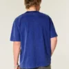 Boxy Heavyweight Washed Crew T-skjorte