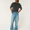Boxy Heavyweight Washed Crew T-skjorte