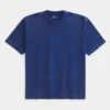 Boxy Heavyweight Washed Crew T-skjorte