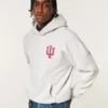 Boxy Indiana University Hoosiers grafisk hettegenser