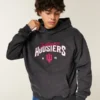 Boxy Indiana University Hoosiers grafisk hettegenser