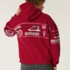 Boxy Indiana University Hoosiers grafisk hettegenser
