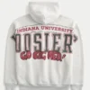 Boxy Indiana University Hoosiers grafisk hettegenser