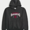 Boxy Indiana University Hoosiers grafisk hettegenser
