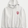 Boxy Indiana University Hoosiers grafisk hettegenser