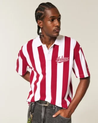 Boxy Indiana University Hoosiers grafisk polo