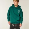 Boxy Michigan State University Spartans grafisk hettegenser