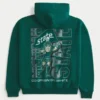 Boxy Michigan State University Spartans grafisk hettegenser