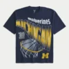Boxy Michigan Wolverines grafisk T-skjorte