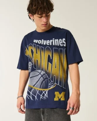 Boxy Michigan Wolverines grafisk T-skjorte