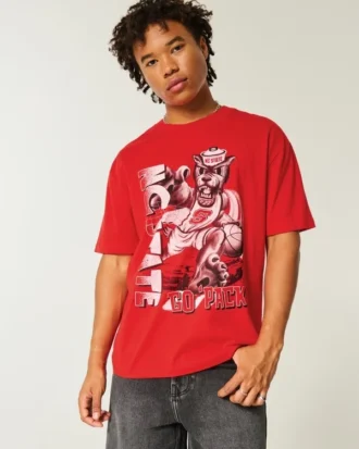 Boxy NC State Wolfpack grafisk T-skjorte
