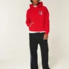 Boxy North Carolina State University Wolfpack grafisk hettegenser