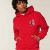Boxy North Carolina State University Wolfpack grafisk hettegenser