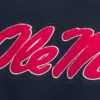 Boxy Ole Miss Graphic Crew Sweatshirt