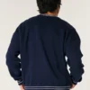 Boxy Ole Miss Graphic Crew Sweatshirt
