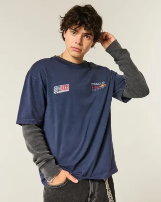 Boxy Oracle Red Bull Racing grafisk T-skjorte