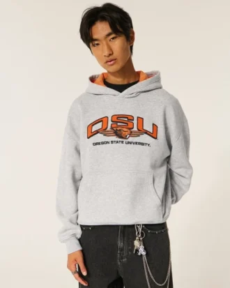 Boxy Oregon State University Beavers grafisk hettegenser
