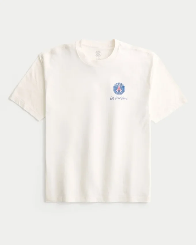 Boxy Paris Saint-Germain F.C. grafisk T-skjorte