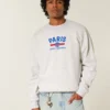Boxy Paris Saint-Germain grafisk crew-genser