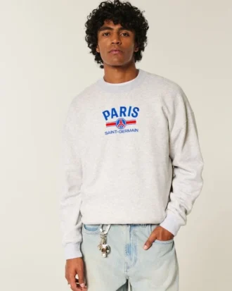 Boxy Paris Saint-Germain grafisk crew-genser