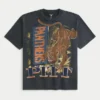 Boxy Pitt Panthers grafisk T-skjorte