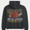 Boxy Purdue University grafisk hettegenser