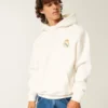 Boxy Real Madrid CF grafisk hettegenser