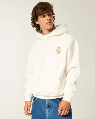 Boxy Real Madrid CF grafisk hettegenser