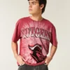 Boxy Rutgers Scarlet Knights grafisk T-skjorte