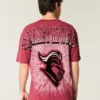 Boxy Rutgers Scarlet Knights grafisk T-skjorte