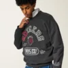 Boxy Rutgers University Scarlet Knights Graphic Crew Sweatshirt