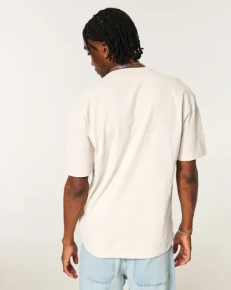 Boxy Slub Crew T-skjorte