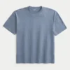 Boxy Slub Crew T-skjorte
