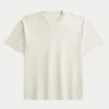 Boxy Slub Crew T-skjorte