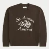 Boxy St. Anton Austria grafisk genser