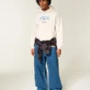 Boxy St. Anton Ski Graphic Hoodie